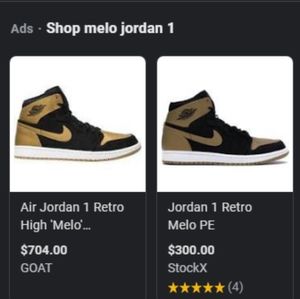 Jordan 1 retro Malo pe's